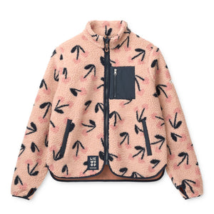 Liewood Nelson Fleecejacke Damen | Mega Cherry heart / Rosey