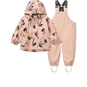 Liewood Manu Regenanzug | mega cherry heart/ Rosey mix