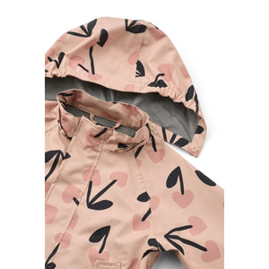 Liewood Pedia Regenanzug | mega cherry heart/ Rosey mix