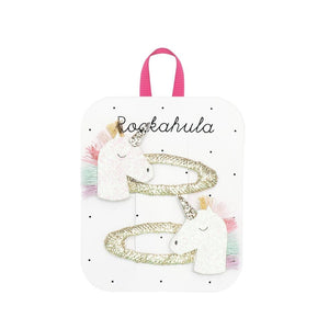 Rockahula Haar-Clips "Rainbow Unicorn"