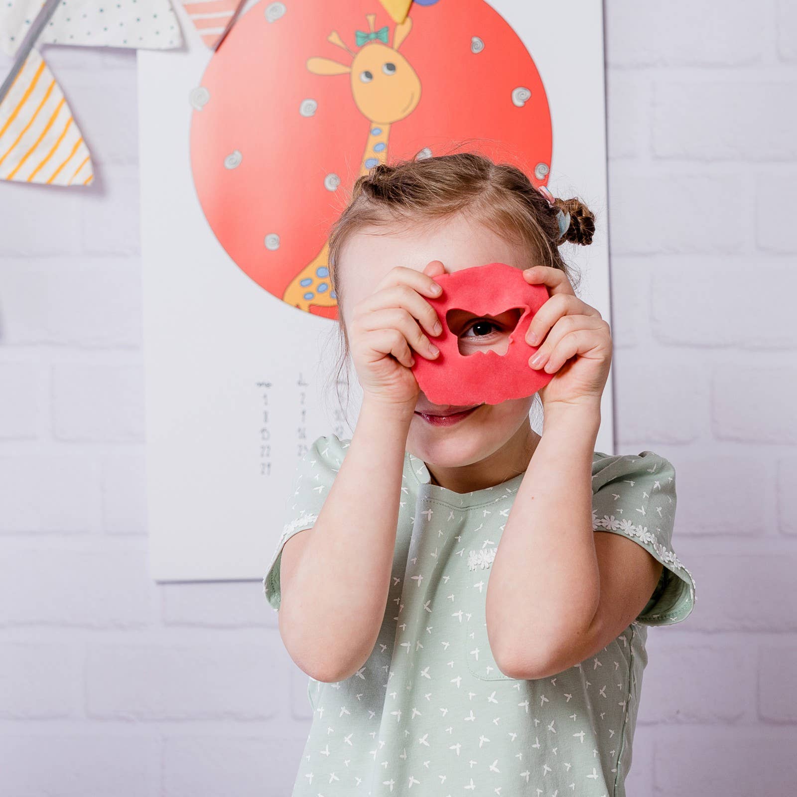 Neongrün Bio-Knete vegan 4er Set "Yuki"