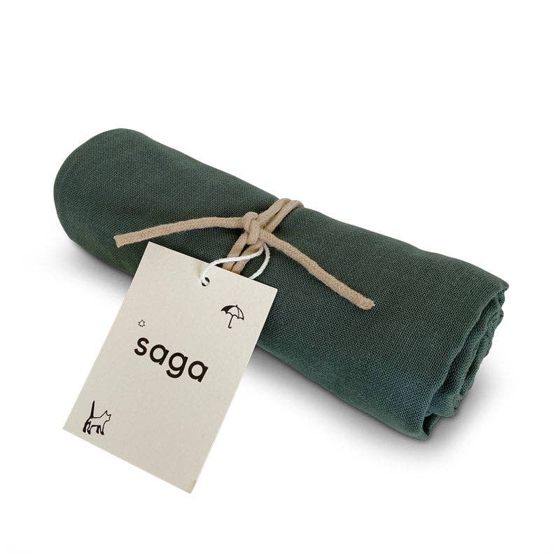 Saga Copenhagen Musselintuch - Dark Forest - 100% Bio-Baumwolle