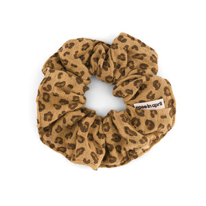 Scrunchie "CHOUCHOU" von Rose in April im Leo-Print – weiches Haarband aus Musselin