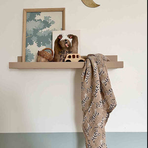 Rose in April Drap en mousseline de coton 70x70cm | Lion