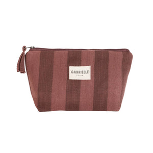 Trousse de toilette en coton avec rayures Saint-Honoré : Rayures Saint-Honoré