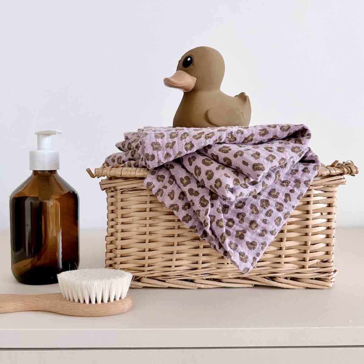 Rose in April Muslin  Leopard | Rose