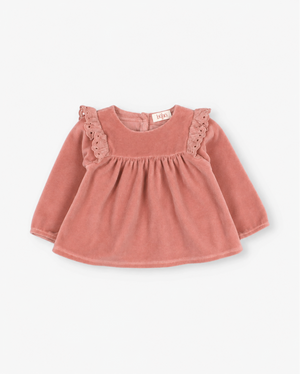 Búho Blouse – Velvet | Peony