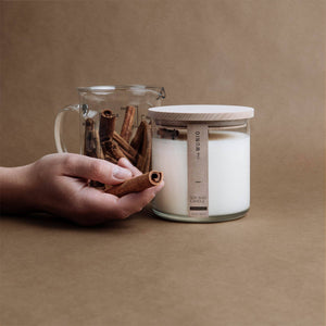 the Munio Sojawachs Duftkerze im Glas -  Cinnamon