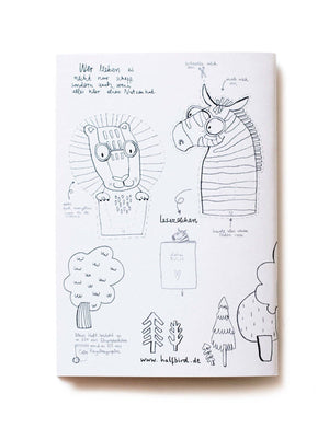 Halfbird cahier de coloriage "Krummtier à emporter"