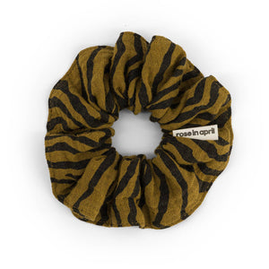 Rose in April Scrunchie "Zebra Tapenade“