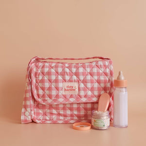 Tiny Harlow Puppen Pflege Set | Karo Rosa