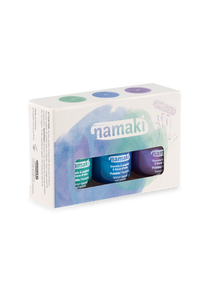 Namaki Kindernagellack 3er Set wasserbasiert | Aurora Borealis
