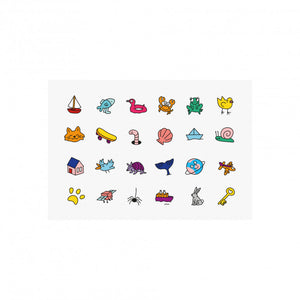 CRAC Kid Nail Polish Set – 2 bunte Nagellacke und 24 Nagelsticker für Kinder, vegan und cruelty-free