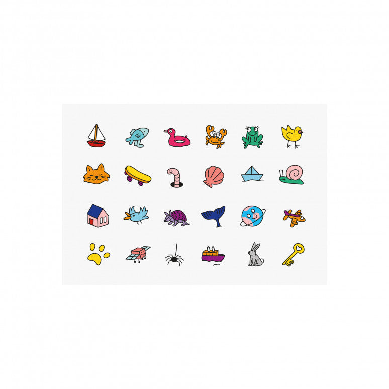 CRAC Kid Nail Polish Set – 2 bunte Nagellacke und 24 Nagelsticker für Kinder, vegan und cruelty-free