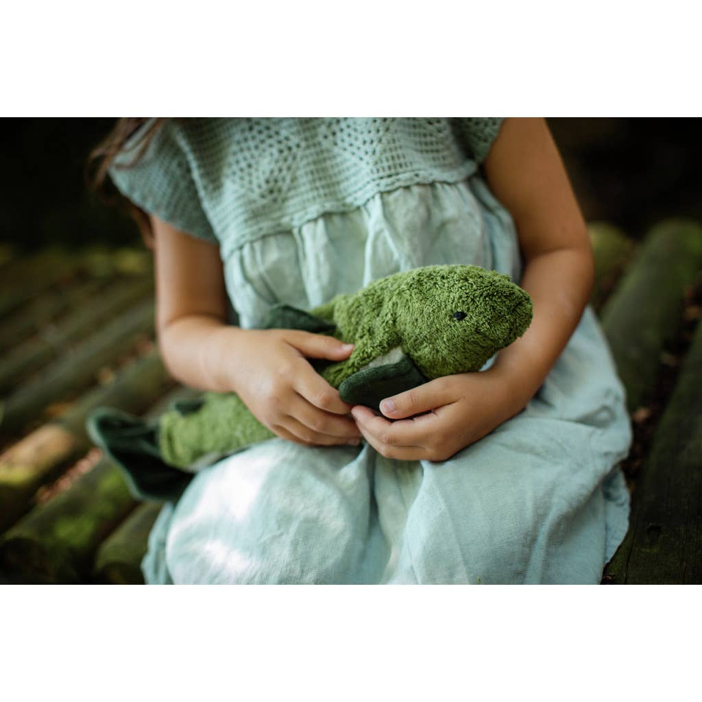 Senger Kuscheltier/Wärmekissen Fisch Klein | Tannengrün