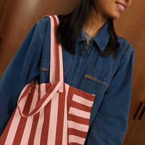 Rose in April "Elisabeth" Tasche | Ziegel / Marshmallow