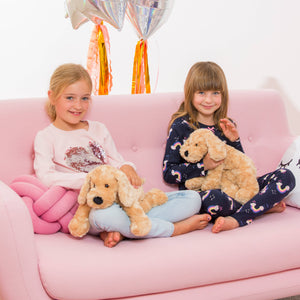 Teddy Hermann Plüschtier Schlenkerhund beige 40 cm