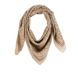 Écharpe en laine léopard beige : Léopard beige