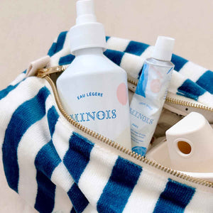 Trousse de toilette Rose in April "Vic" | Bleu nuit