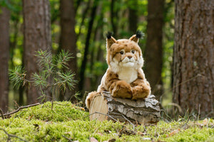 Teddy Hermann Plüschtier Luchs liegend 45 cm