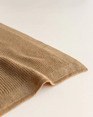 Hvid Babydecke "Felix" Ochre