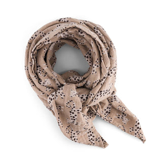 Rose in April Drap en mousseline de coton 70x70cm | Lion