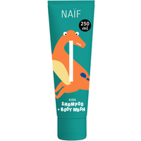 Naïf Kids Shampoo & Body Wash 250 ml – sanftes 2-in-1 Shampoo und Duschgel für Kinder mit frischem Limetten- und Johannisbeerduft.