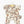 Lili Puppenstrampler mit geripptem Strickstirnband in zartem Blumenmuster für Babys-Puppen