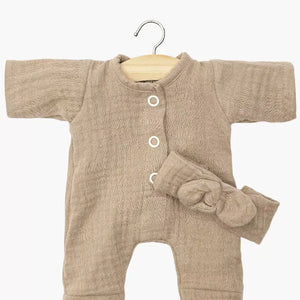 Minikane Babies Robe salopette "Lili" Moka