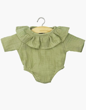 Minikane Gordis doll romper with collar "Colette" | Almond