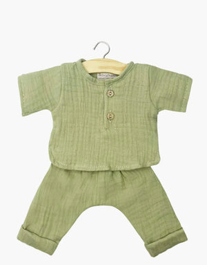 Minikane Gordis doll clothes set long-sleeve "Andrea" | Almond
