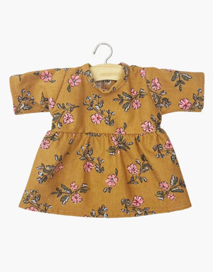 Robe à manches longues pour poupée Minikane Gordis "Faustine" | Velours Lina