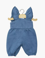 Minikane Puppen-Salopette Claudie Bleu Jean aus Molton für Minikane Gordis 34 und 37 cm