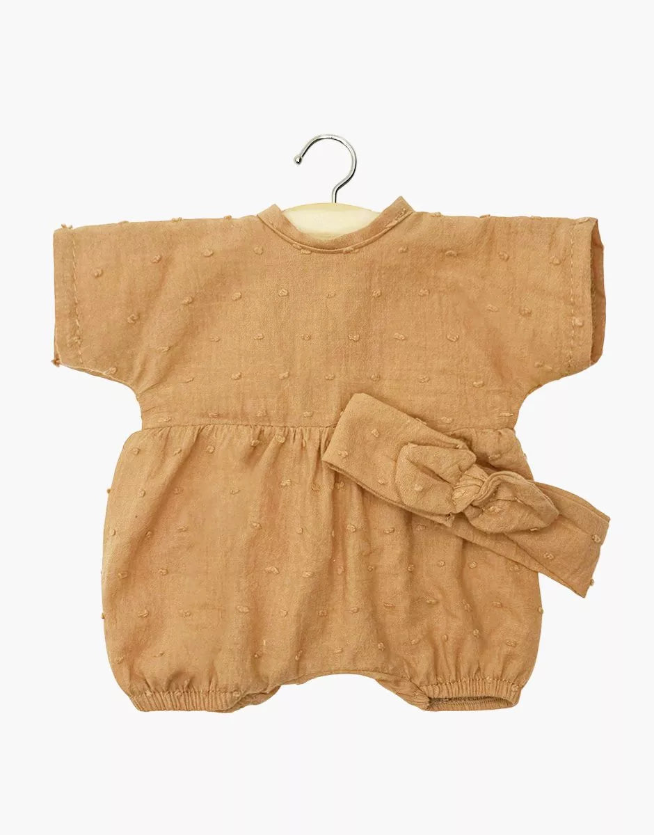 Minikane Puppen-Strampler "Noa" mit Stirnband