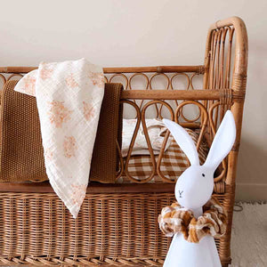 Rose in April Scrunchie « Chouchou » Caramel