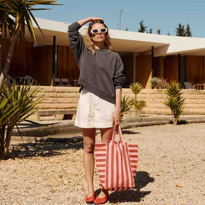 Rose in April "Elisabeth" Tasche | Ziegel / Marshmallow