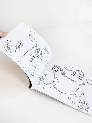 Livre de coloriage Halfbird ABC