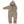 „Engel Wollfleece Overall mit Kapuze in Walnuss Melange – warmer Baby-Overall aus Merino-Wolle mit Holzknöpfen, nachhaltig hergestellt in Deutschland“