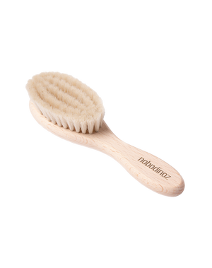 Nobodinoz Baby Haarbürste Natural extra weich Holz Baby Bürste