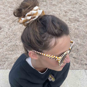 Rose in April Scrunchie « Chouchou » Caramel