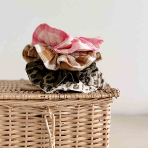 Rose in April Scrunchie « Chouchou » Caramel