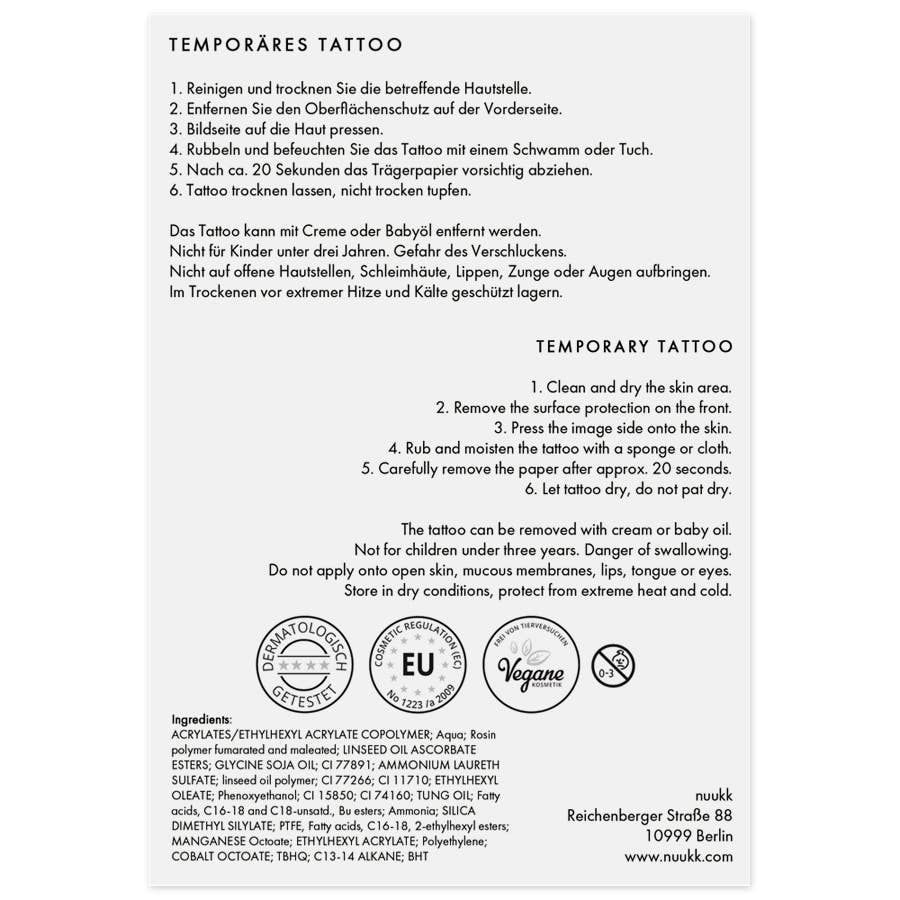 Nuukk Tattoos "Tierfreunde"