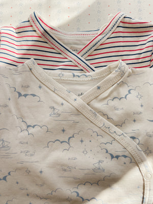Konges Sløjd Bodysuit "Basic Ls Body Gots" | Stripe Tricolore Petit