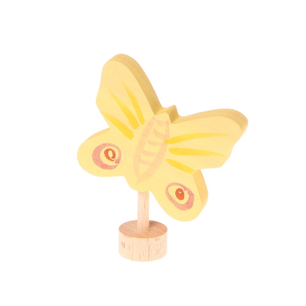 Grimm's Steckfigur gelber Schmetterling