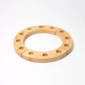 Grimms Festtagsring klein Natur Holzring 12 Teile