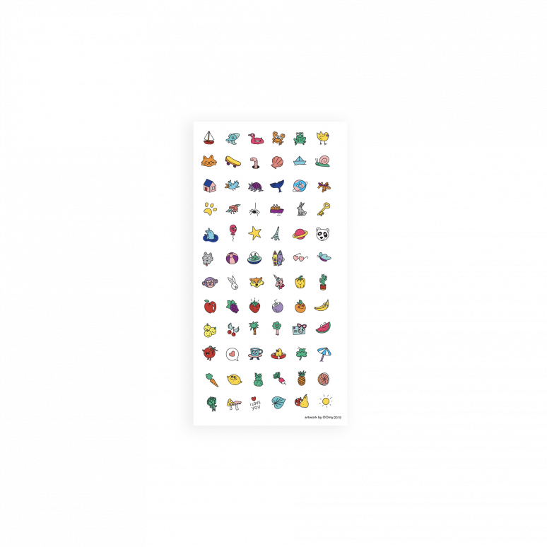 Kids Nail Stickers – 72 bunte Nagelsticker für Kinder aus Styrol/Isopren-Kopolymer, Paraffinum Liquidum und Methylbuten/Methylstyrol/Piperylen-Kopolymer, einfach anzuwenden und kreativ.