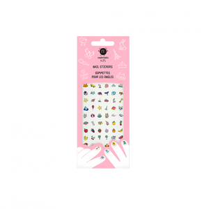 Kids Nail Stickers – 72 bunte Nagelsticker für Kinder aus Styrol/Isopren-Kopolymer, Paraffinum Liquidum und Methylbuten/Methylstyrol/Piperylen-Kopolymer, einfach anzuwenden und kreativ.