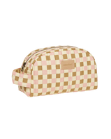 Nobodinoz Kulturtasche Hyde Park Yellow Pink Mosaic Kosmetiktasche Baumwolle
