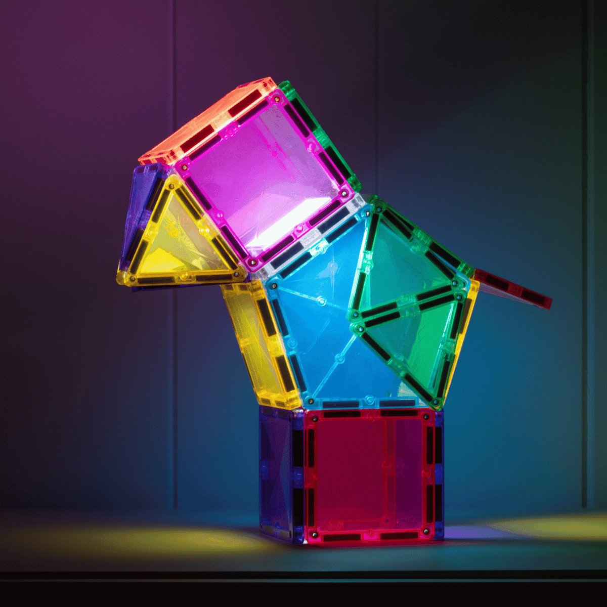 Connetix Magnetbausteine "Light Star Pack", 28-teilig