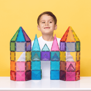 Connetix Magnetic Tiles "Glitter Castle Pack", 48 Pieces